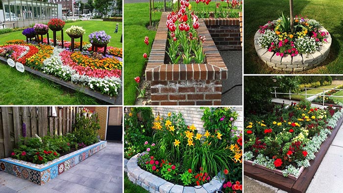 30+ ý tưởng và cách xây bồn hoa trước nhà đẹp cực hút mắt