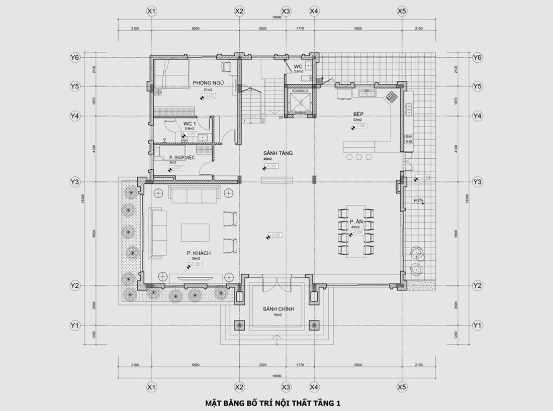 Thiết kế nội thất biệt thự KĐT Ecoriver bản thiết kế