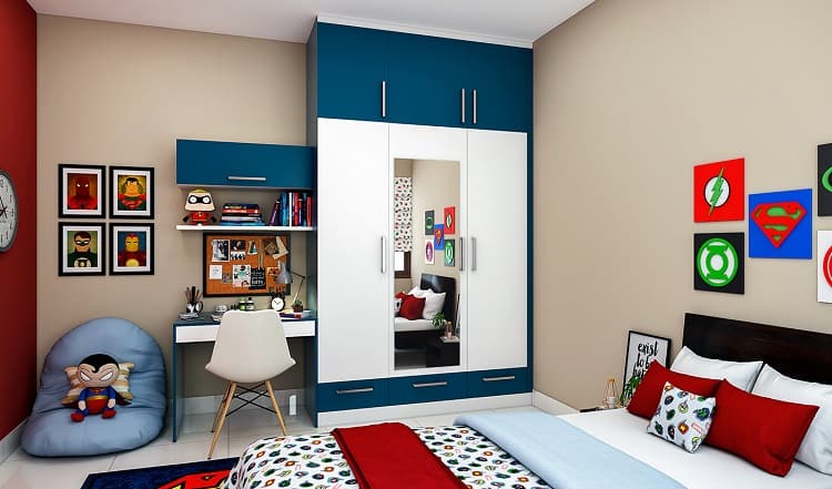 Thiết kế phòng ngủ đơn giản cho bé trai