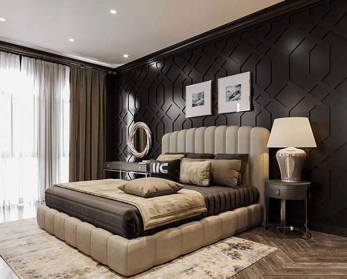 Mẫu nội thất phòng ngủ Luxury của biệt thự