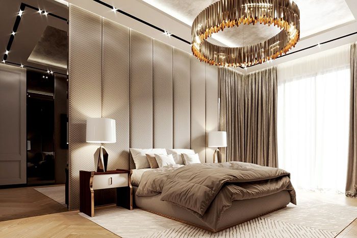 Mẫu nội thất phòng ngủ Luxury của biệt thự