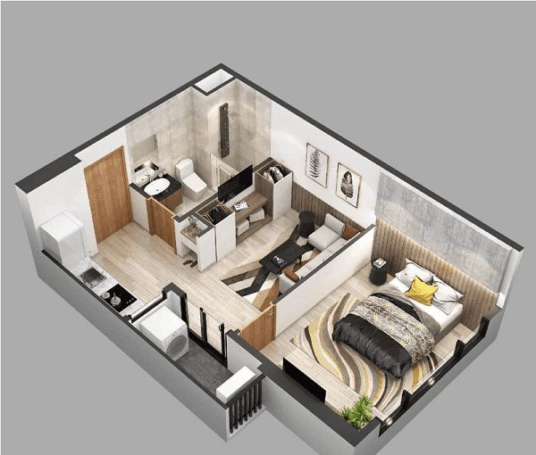 Những lưu ý để thiết kế nội thất chung cư 60m2 đẹp, tối ưu diện tích